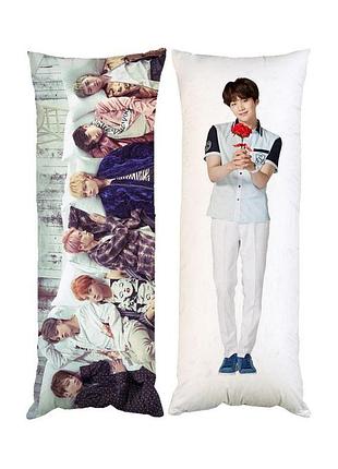 Подушка дакимакура мин юнги шуга bts декоративная ростовая подушка для обнимания