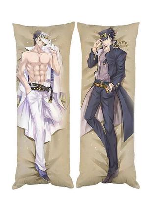 Подушка дакимакура джотаро куджо декоративная ростовая подушка для обнимания