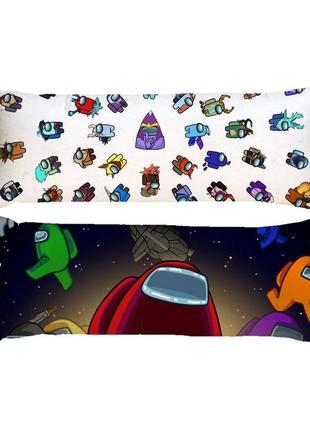 Подушка дакимакура амонг aс among us декоративная ростовая подушка для обнимания