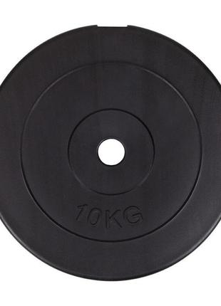Композитный диск-блин wcg 10 кг черный