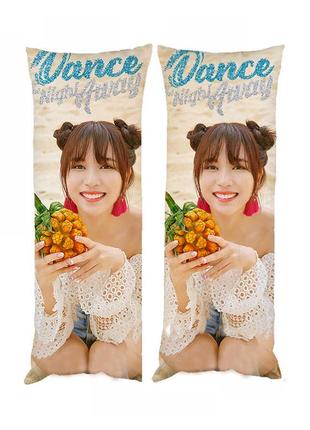 Подушка дакимакура мина twice декоративная ростовая подушка для обнимания