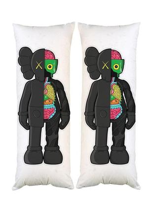 Подушка дакимакура kaws декоративная ростовая подушка для обнимания 40*100