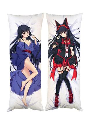 Подушка дакимакура рори меркури rory mercury декоративная ростовая подушка для обнимания двусторонняя