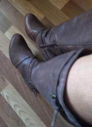Кожаные сапоги 41 размер индия