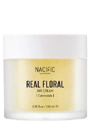 Гель-крем с лепестками календулы 100 мл nacific real floral air cream calendula1 фото