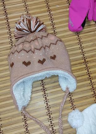 Шапка зимова шапочка 12-18 міс