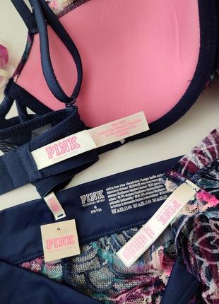 Комплект білизни victoria's secret original pink s m 34c 34d 75c7 фото