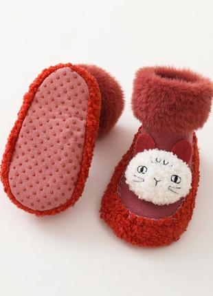 Тапочки пінетки капці дитячі теплі антиковзаючі