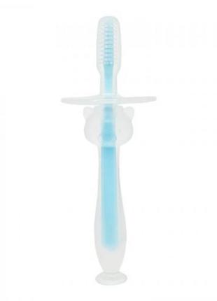 Зубна щітка з обмежувачем, синій