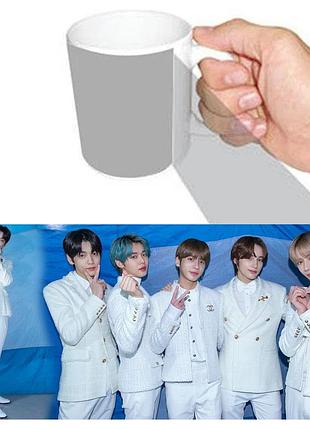 Чашка белая к-поп тхт \ tomorrow x together soobin