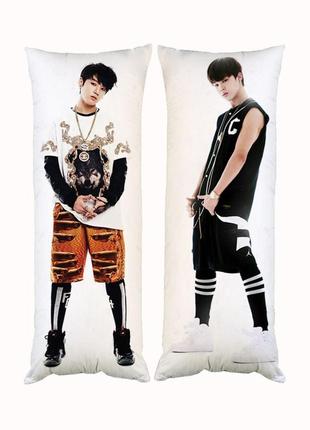 Подушка дакимакура k-pop чонгук чимин bts декоративная ростовая подушка для обнимания двусторонняя