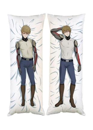 Подушка дакімакура ванпанчмен генос декоративна ростова подушка для обіймання