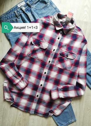 Тёплая рубашка в клетку, рубашка оверсайз в клетку, рубашка свободного кроя, рубашка прямого кроя, блузка