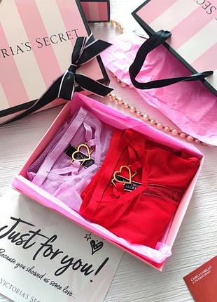 Набор трусиков victoria’s secret трусы белье белье выктория сикрет