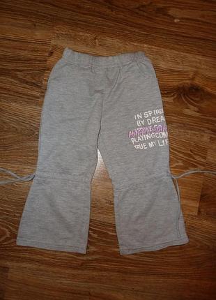 Спортивные штаны на 2 года без начеса 85% котто+15% полиестр