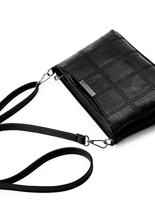 Небольшая женская сумка черная, бордовая