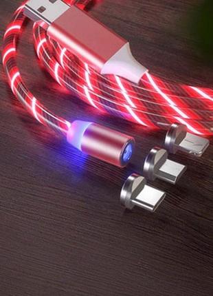 Світящий usb led кабель, для зарядки3 фото