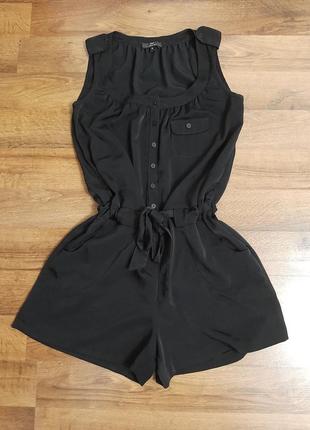 Шикарный черный ромпер в идеале, комбинезон с шортами, f&f