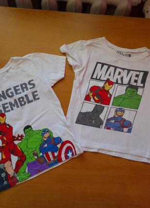 Футболка marvel 2шт 92 стан дуже добрий