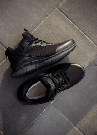 Чоловічі зимові кросівки reebok zig kinetica. колір чорний. водонепроникний матеріал gore-tex8 фото