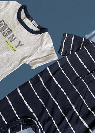 Ромперы 2 шт dkny 3/6 мес 3