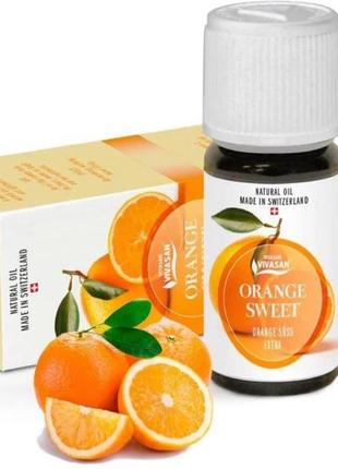 Солодка апельсин натуральна ефірна олія orange sweet вівасан vivasan швейцарія 10 мл