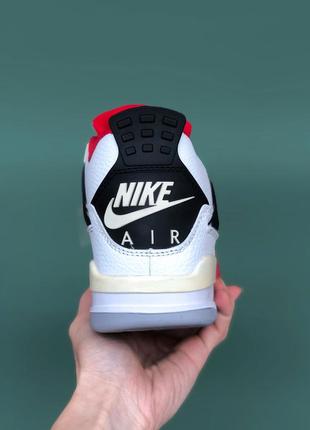 ❗️new ⭐️nike air jordan 4 retro red white3 фото