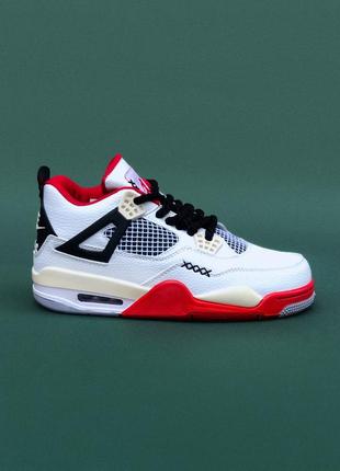 ❗️new ⭐️nike air jordan 4 retro red white8 фото