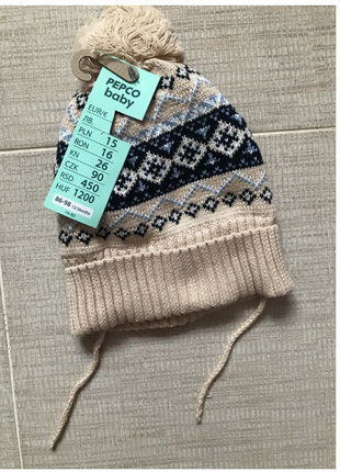 Теплая шапка, на флисе, pepco baby. польша. 86-98