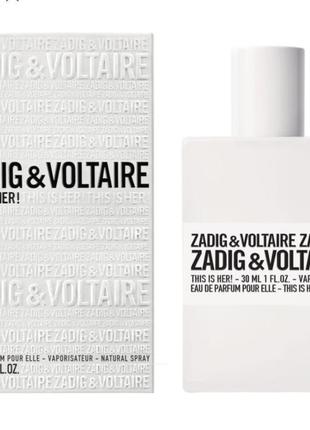 Женская 👩 парфюмированная вода zadig & voltaire this is her жіноча парфумована вода 100 ml8 фото