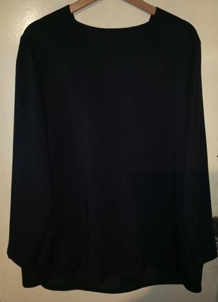 Трикотажная,стрейч,женственная,плотная блузка-трапеция,большого размера,ulla popken2 фото