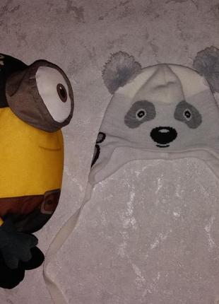 Шапка на флисе на 6-18 месяцев