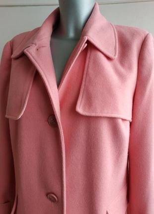 Пальто george в пастельных розовых тона.4 фото