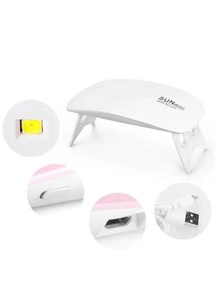 Led лампа для манікюра нового покоління beauty nail sun mini uv