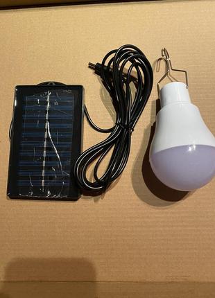 Светодиодная лампа на солнечной батарее2 фото