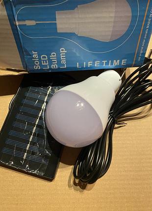 Світодіодна лампа на сонячній батареї