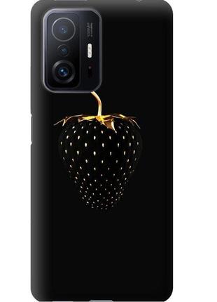 Чохол для xiaomi 11t 5g  ⁇  11t pro 5g чорна полуниця