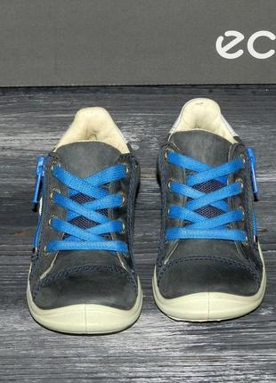 Дитячі оригінальні шкіряні неймовірно круті черевики ecco first3 фото