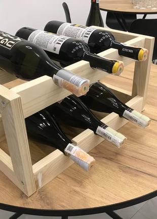 Поличка під вино дерев‘яна