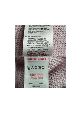 Льняний светр а-силуета блідо-рожевого кольору6 фото