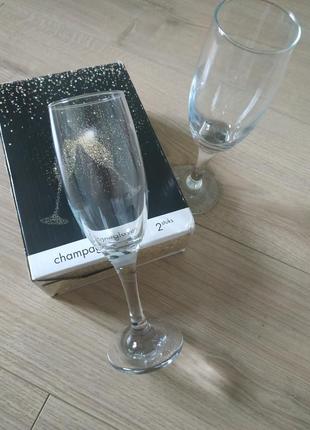 Новий подарунковий набір з 2-х келихів для шампанського 🍾🥂/ стакани/ келихи5 фото