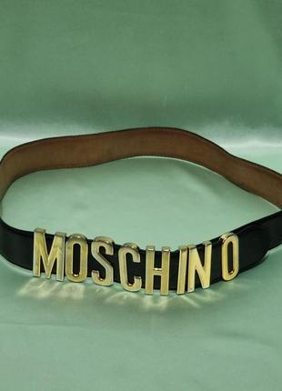 Шкіряний ремінь moschino, оригінал