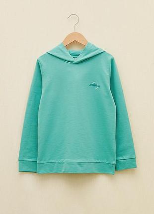 5 - 6 р 110 - 116 років фірмовий новий світшот кофта батник кенгуру з написом lc waikiki вайкікі