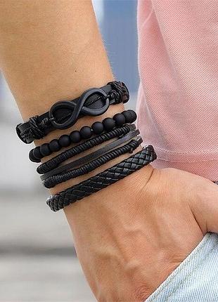 Чоловічі шкіряні браслети