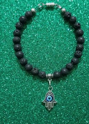 Браслет.лава-ладонь хамса 18 см.