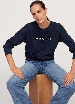 Свитшот, світшот, кофта, кофта с лого, свитшот mango двунитка2 фото