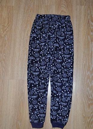Теплі махрові піжамні штани harry potter