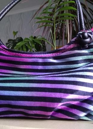 Прикольна двостороння сумка на одній ручці сумочка клатч 3