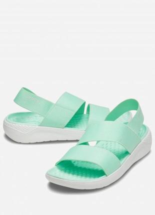 Оригінал! Mens Wears crocs Green Sandal
розмір w7