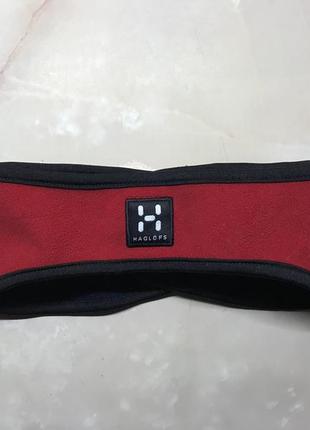 Haglofs winHill эластичная утеплённая флисовая непродуваемая повязка на голову
